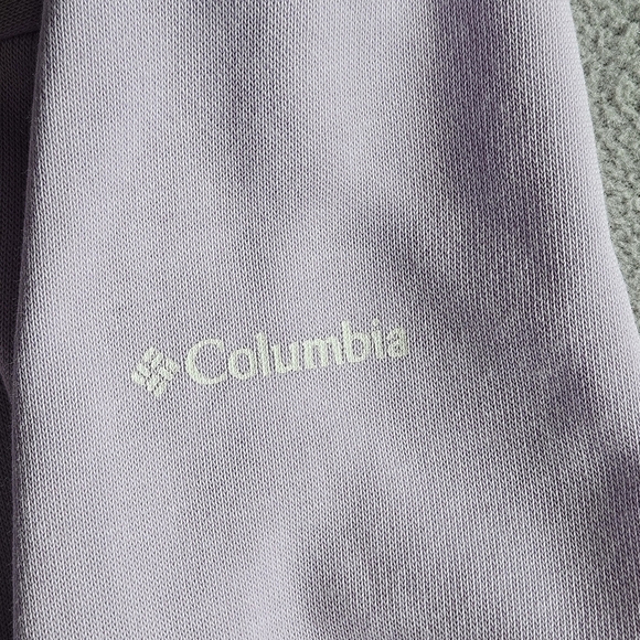 Columbia Women's French Terry Crew Neck Pullover Sweatshirt Lilac Size M‎ - Picture 4 of 8